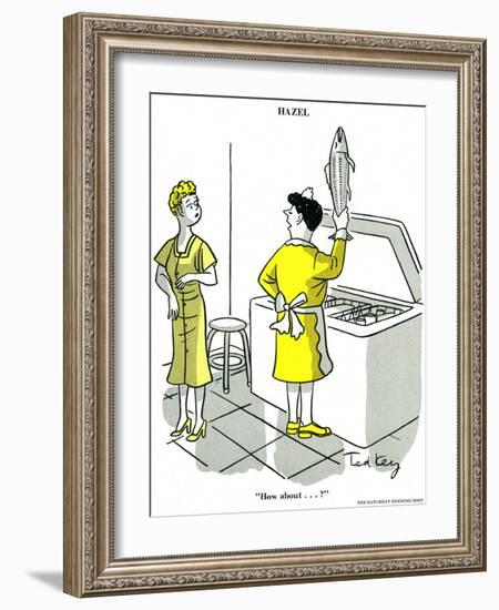 Hazel Cartoon-Ted Key-Framed Giclee Print