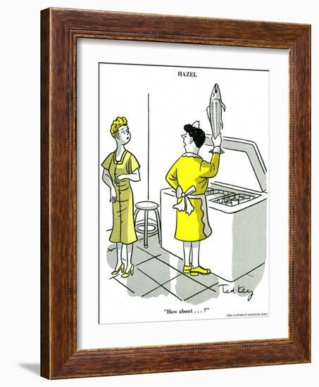 Hazel Cartoon-Ted Key-Framed Giclee Print