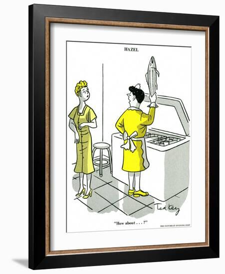 Hazel Cartoon-Ted Key-Framed Giclee Print