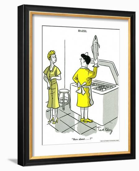 Hazel Cartoon-Ted Key-Framed Giclee Print