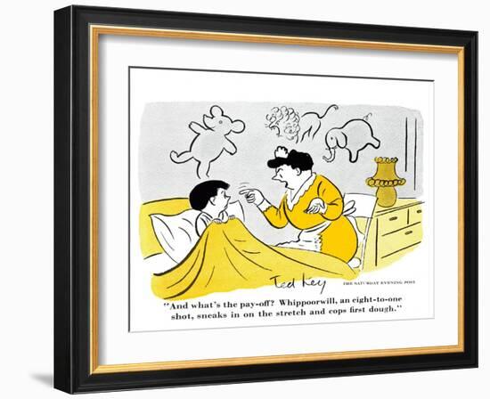 Hazel Cartoon-Ted Key-Framed Giclee Print