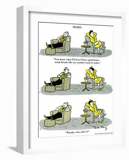 Hazel Cartoon-Ted Key-Framed Giclee Print