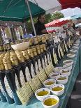 Olive Oil Stall at the Italian Market at Walton-On-Thames, Surrey-Hazel Stuart-Photographic Print
