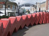 Red Telephone Box Sculpture Entitled Out of Order by David Mach, Kingston Upon Thames, Surrey-Hazel Stuart-Framed Photographic Print