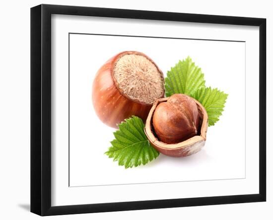 Hazelnuts with Leaves-dionisvera-Framed Photographic Print