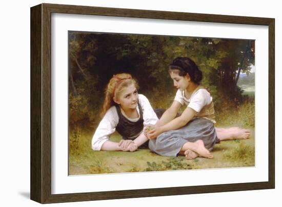 Hazelnuts-William Adolphe Bouguereau-Framed Art Print