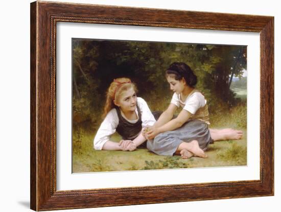 Hazelnuts-William Adolphe Bouguereau-Framed Art Print