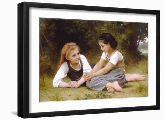 Hazelnuts-William Adolphe Bouguereau-Framed Art Print