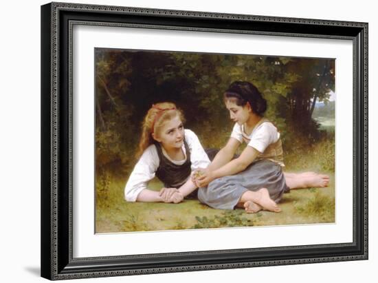 Hazelnuts-William Adolphe Bouguereau-Framed Art Print