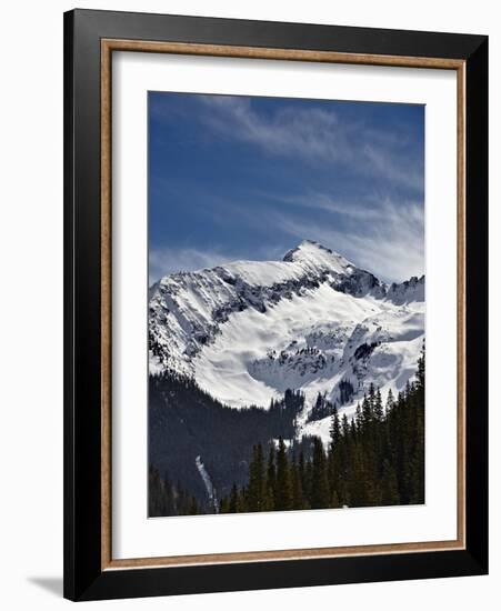 Hazleton Mountain in the Winter, San Juan Mountains, Colorado, USA, North America-James Hager-Framed Photographic Print