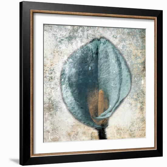 Hazy Grey Blue-Jace Grey-Framed Art Print