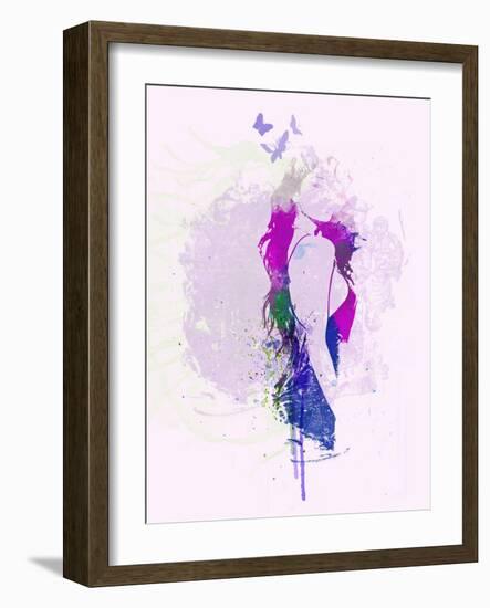 Hazy Purple Dream-NaxArt-Framed Art Print