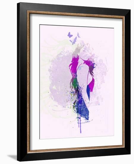 Hazy Purple Dream-NaxArt-Framed Art Print