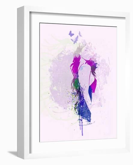 Hazy Purple Dream-NaxArt-Framed Art Print