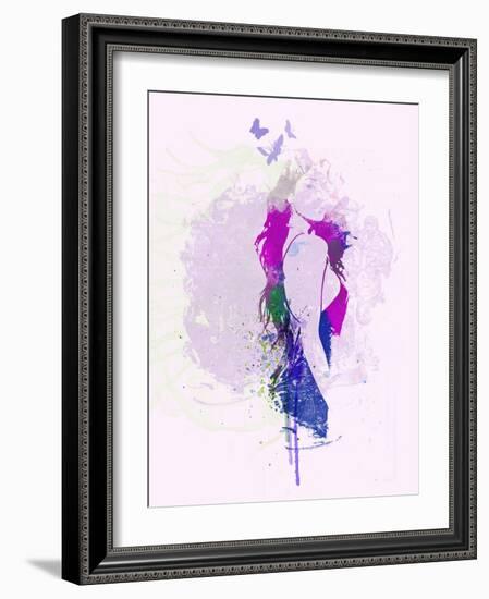 Hazy Purple Dream-NaxArt-Framed Art Print