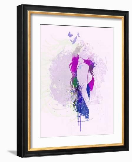 Hazy Purple Dream-NaxArt-Framed Art Print