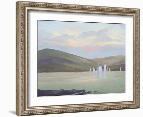 Hazy Sunsets - Glide-Aria Ellis-Framed Giclee Print