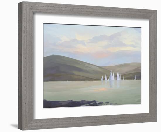 Hazy Sunsets - Glide-Aria Ellis-Framed Giclee Print