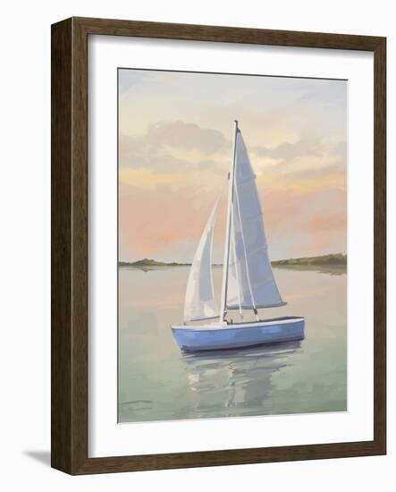 Hazy Sunsets - Sail-Aria Ellis-Framed Giclee Print