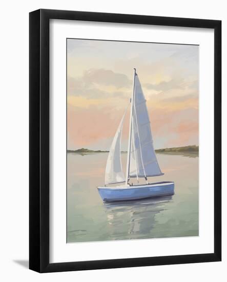 Hazy Sunsets - Sail-Aria Ellis-Framed Giclee Print