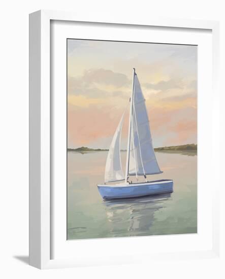 Hazy Sunsets - Sail-Aria Ellis-Framed Giclee Print