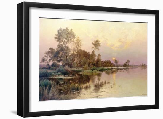 Hazy Sunshine (Sunset)-Albert Gabriel Rigolot-Framed Giclee Print