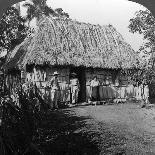 Native Girls with their Water Vessels Made from Shafts of Bamboo, Philippines, 1907-HC White-Giclee Print