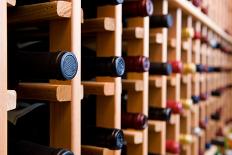 Wine Bottles In Cellar-HdcPhoto-Framed Photographic Print