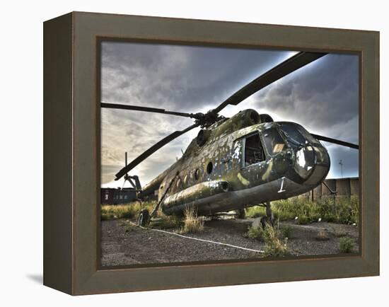 HDR Image of An Afghanistan National Army Mil Mi-17 Helicopter-Stocktrek Images-Framed Premier Image Canvas