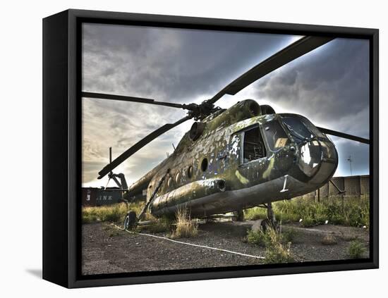 HDR Image of An Afghanistan National Army Mil Mi-17 Helicopter-Stocktrek Images-Framed Premier Image Canvas