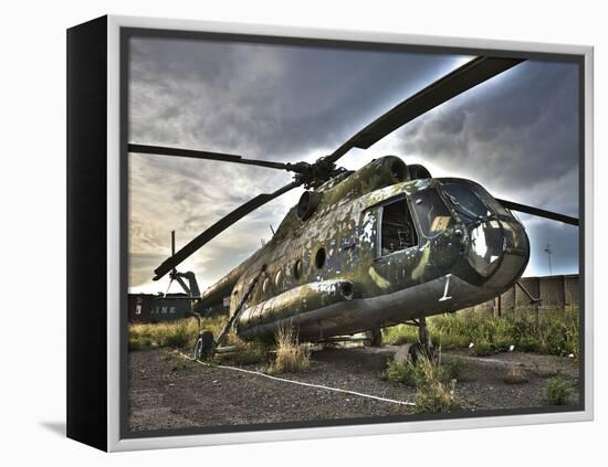 HDR Image of An Afghanistan National Army Mil Mi-17 Helicopter-Stocktrek Images-Framed Premier Image Canvas