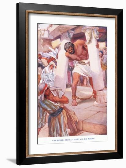 He Bowed with All His Might-Arthur A. Dixon-Framed Giclee Print