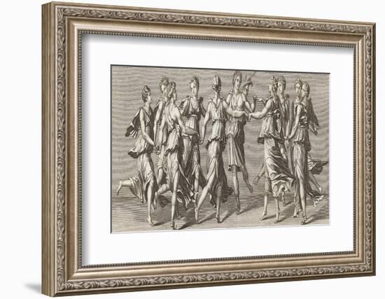 He Dances with His Friends the Nine Muses-Francesco Bartolozzi-Framed Photographic Print