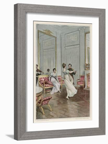 He Dances with Maria Luisa at Compiegne-Lucius Rossi-Framed Art Print