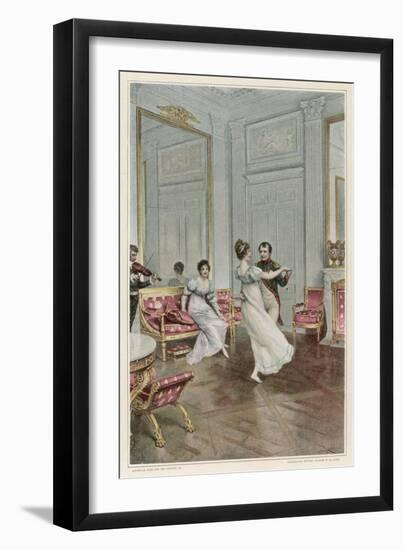 He Dances with Maria Luisa at Compiegne-Lucius Rossi-Framed Art Print