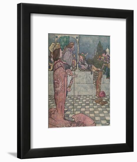 'He Did Not Come to Woo Her, He Said', c1930-W Heath Robinson-Framed Giclee Print