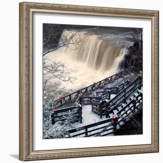 He Falls in the Heart of Chagrin Falls-null-Framed Photographic Print