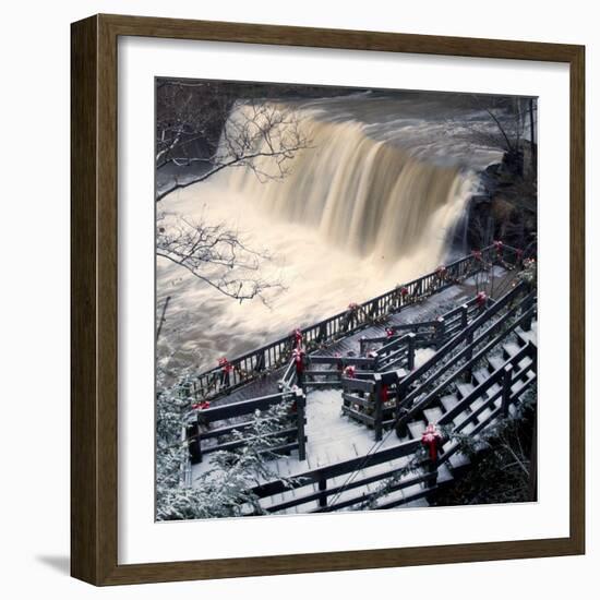 He Falls in the Heart of Chagrin Falls-null-Framed Photographic Print