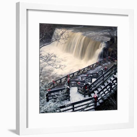 He Falls in the Heart of Chagrin Falls-null-Framed Photographic Print