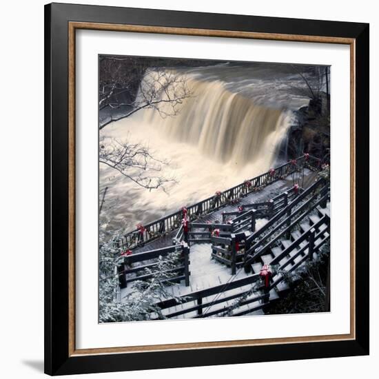 He Falls in the Heart of Chagrin Falls-null-Framed Photographic Print