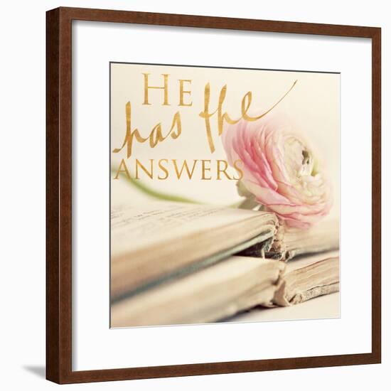 He has the Answers-Sarah Gardner-Framed Photo