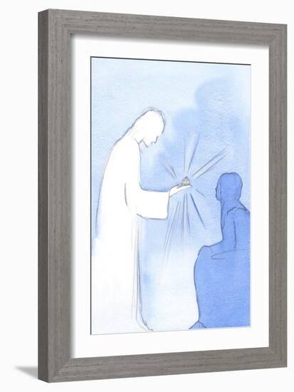 He Held out a Little Trophy Which Was Shaped like a Crystal. it Represented the Purity of Intention-Elizabeth Wang-Framed Giclee Print