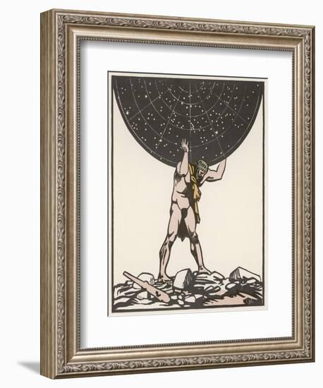 He Holds up the Sky-Carlegle-Framed Art Print