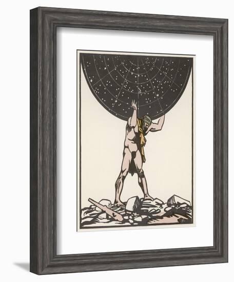 He Holds up the Sky-Carlegle-Framed Art Print