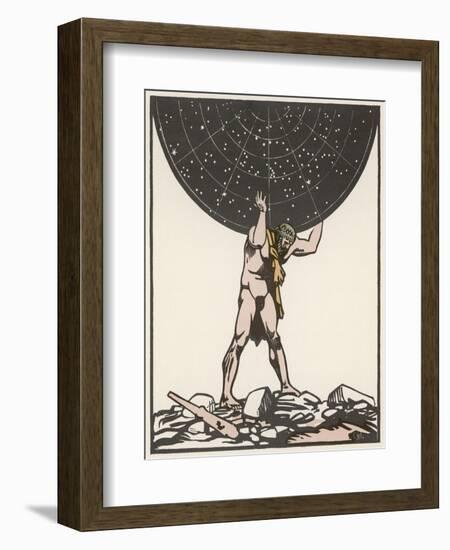 He Holds up the Sky-Carlegle-Framed Art Print