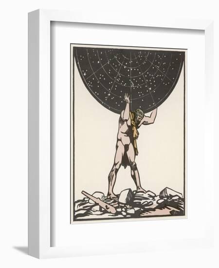 He Holds up the Sky-Carlegle-Framed Art Print