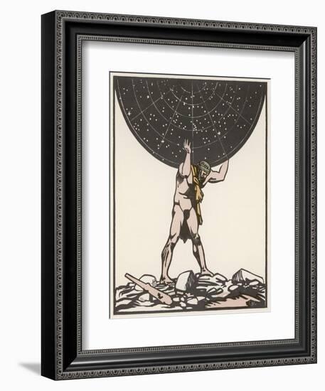 He Holds up the Sky-Carlegle-Framed Art Print