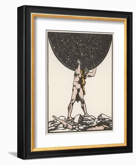 He Holds up the Sky-Carlegle-Framed Art Print