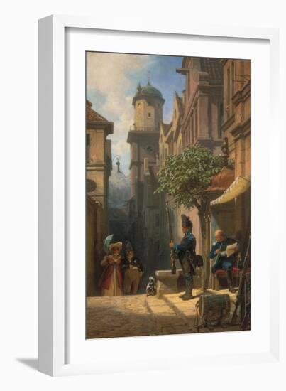 He Is Coming!-Carl Spitzweg-Framed Giclee Print