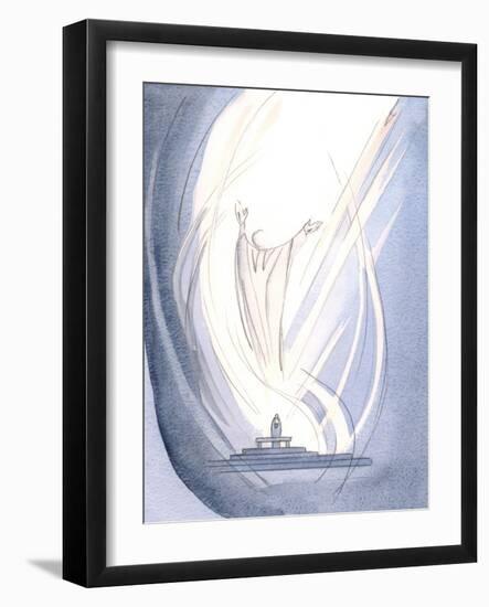 He Led Me to the Father, in Intercession, with the Holy Spirit in a Communion of Joy., 2000 (W/C On-Elizabeth Wang-Framed Giclee Print